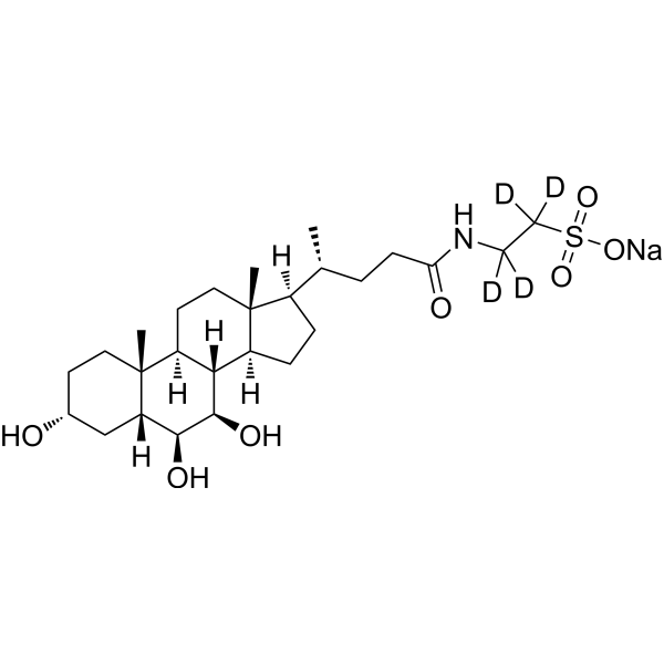 Tauro-β-muricholic acid-d4-1 sodium (T-βMCA-d4-1 sodium)